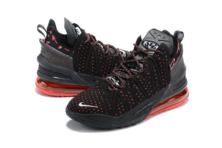 Nike Lebron 18 Black Red Shoes